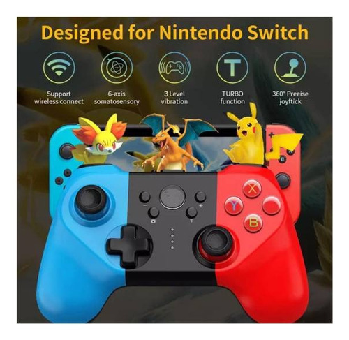 Control Gamepad P/ Switch Pc Joystick Inalámbrico Meidimake