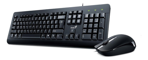 Combo Teclado Genius+mouse Km-160 Usb Negro (kb-115+ Dx-160 