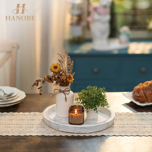 Bandeja Decorativa De Madera Para Velas Y Centros De Mesa