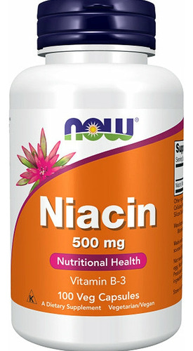 Foods Now Niacin- Niacina (vitamina B3) 100cps