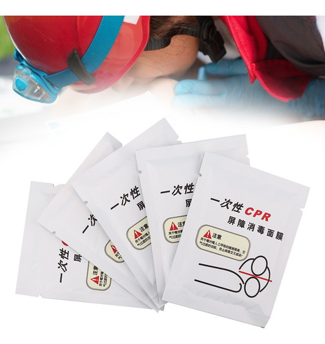 50 Protectores Desechables Para Entrenamiento De Rcp, Rescat