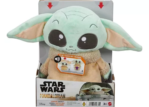 BABY YODA, peluche-mandalorian-baby-yoda-28-cm-mattel, peluche star