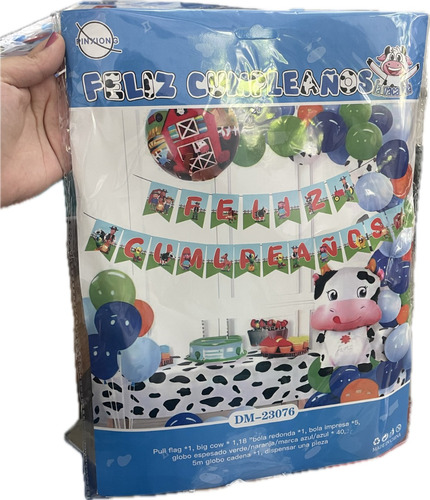 Kit Decoración Para Fiesta Infantil Globos Metálicos Niños 