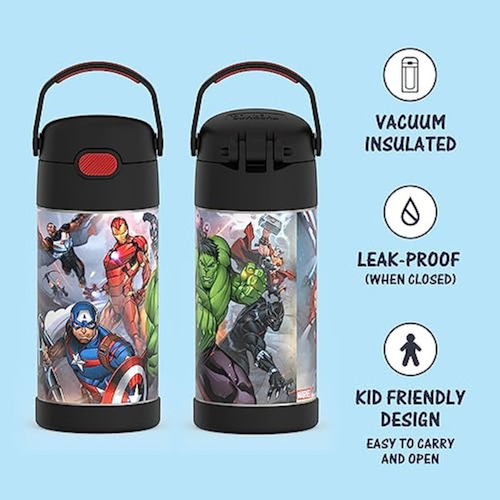 Botella De Agua Thermos Funtainer Con Pajita, 12