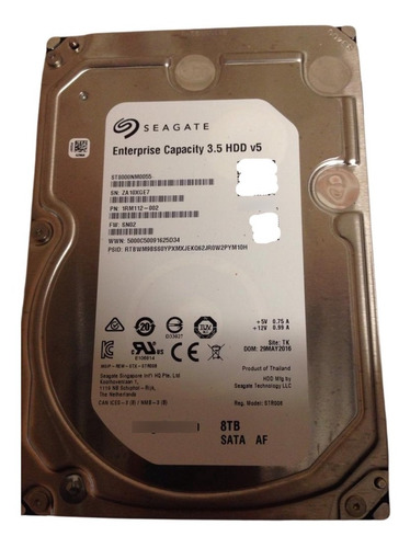 Disco Duro Interno Seagate Capacity 3.5 Hdd St8000nm0055 8tb (Usado)