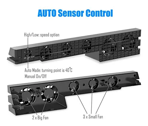 Pack Ventilador Y Hub Usb Para Ps4 Pro Con Sensor Automtico