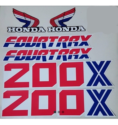 Juego Calcos Honda Fourtrax 200x