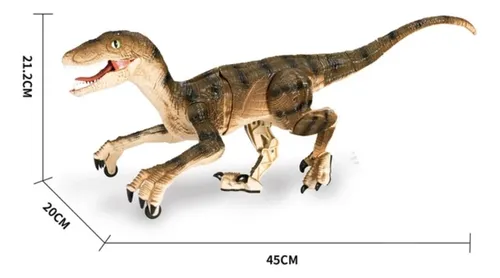 Dinosaurio Control Remoto 2,4. Gran Velociraptor Recargable