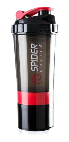 Coqueteleira Shaker 500ml Spider Bottle 3 Divisões Academia