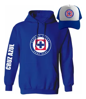 Kit Sudadera + Gorra Sublimada Mod Cruz Azul Fc Liga Mx