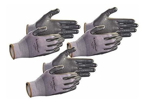 Guantes De Trabajo - Safegear Nitrile Gloves, Microdot Palms