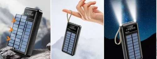 Power Bank Solar 4 En 1 De 26000mah