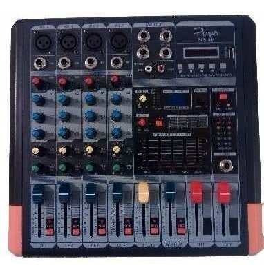 Consola Mixer Parquer 4 Canales Phantom Efectos Mx-4p Cuota