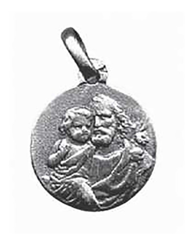 Medalla San José 12 Mm Plata 900