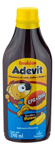 Adevit Emulsión Sabor Plátano Frasco 240ml