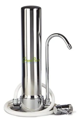 comprar Purificador De Agua Sobre Mesada Green Pure Ceramic Inox Color Plateado