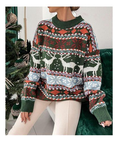 W Suéter Navideño De Navidad Ugly Sweater Christmas Unisex