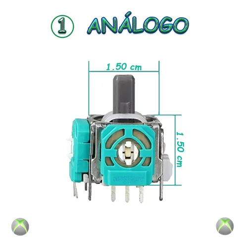 1 Joystick Repuestos Análogos Palancas Para Control Xbox 360