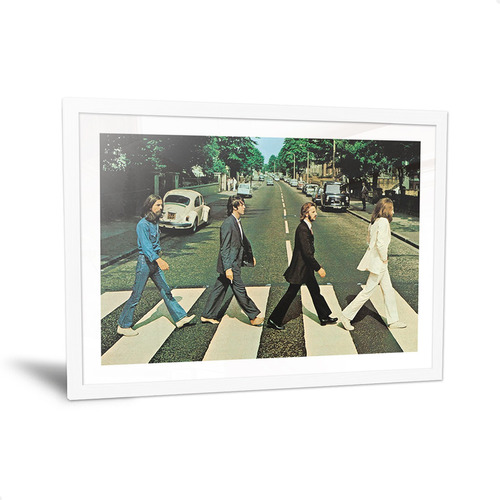 Cuadro The Beatles Abbey Road Discos Vinilos Rock 35x50cm