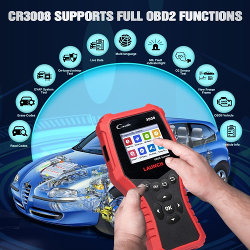 Imagen 2 de 9 de Escaner Automotriz Launch 3008 Creader Cr3008 Scanner