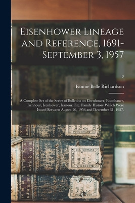 Libro Eisenhower Lineage And Reference, 1691-september 3,...