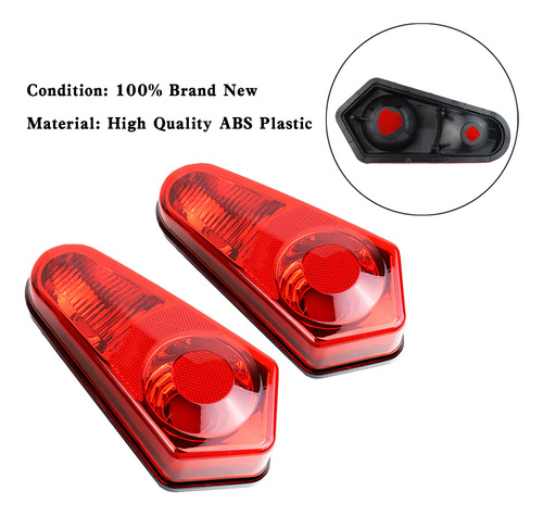 Luces Traseras Led Para Polaris Sportsman 500-800 05-17 Roja