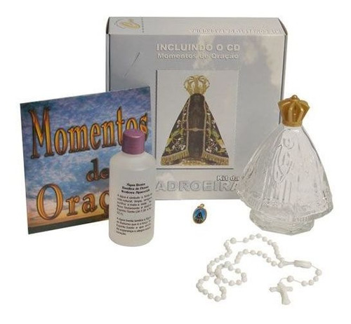 Nossa Senhora Aparecida Cd De Oração Água Benta Kit Completo
