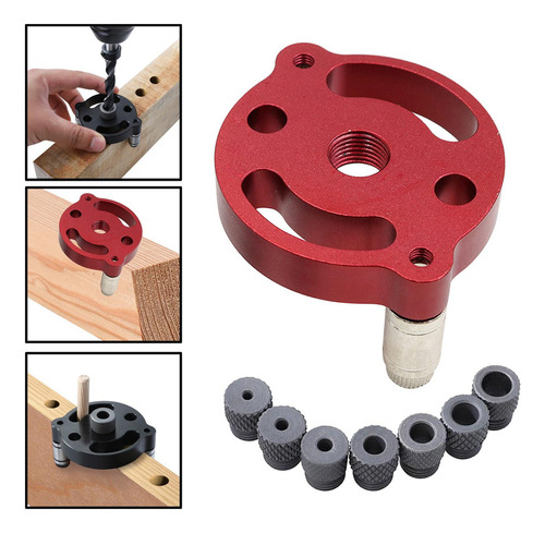 Taladro Perforador 3 En 1 Para Carpintería, Color Rojo 70 Mm