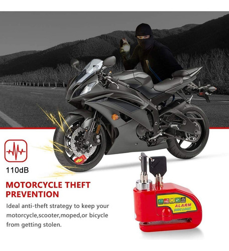 Bloqueo De Freno De Disco Bloqueo De Alarma De Motocicleta