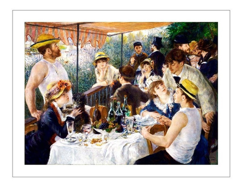 Lamina Fine Art El Almuerzo De Los Remeros Renoir 40x50 Myc