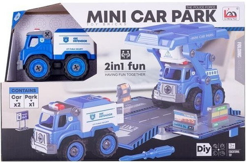 Camion Policia Mini Set X 2 Vehiculos Diy Ik0067