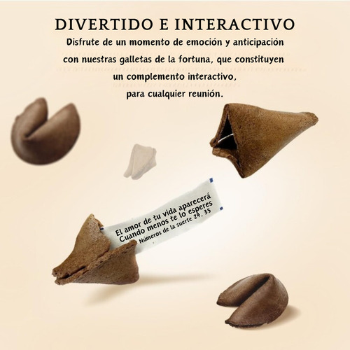100 Galletitas De La Fortuna De Chocolate Msje En Español