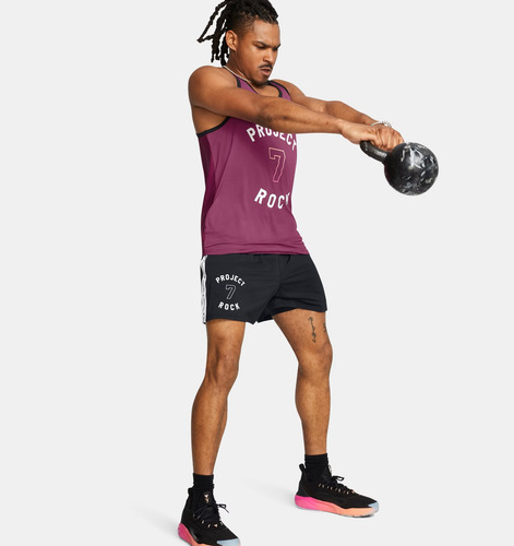 Camiseta De Tirantes Under Armour Project Rock Badge Honor