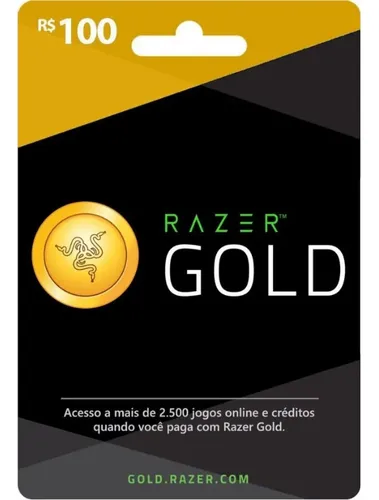 Razer Gold Gift Card Brl 100 Envio Digital Cartão Presente
