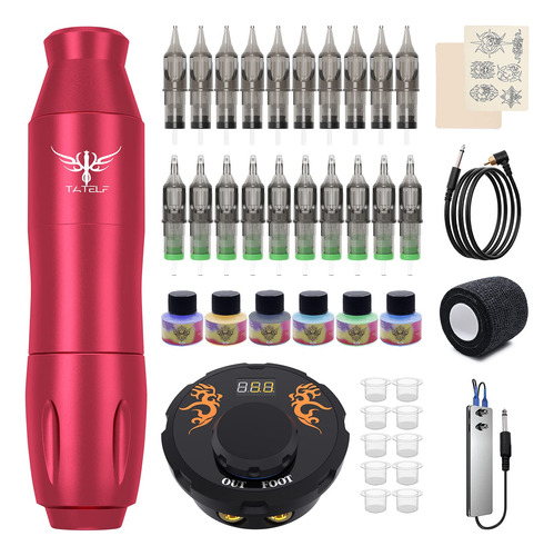 Tatelf Kit De Tatuaje G12, Kit De Ametralladora De Tatuaje G