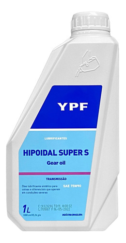 Óleo 75w90 Sintético Ypf Caixas De Câmbio E Diferencial