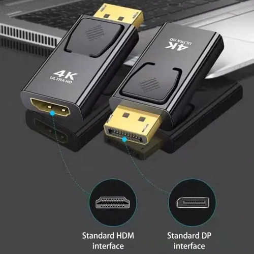 Adaptador 2pcs Displayport A Hdmi 4k | Conexión Profesional