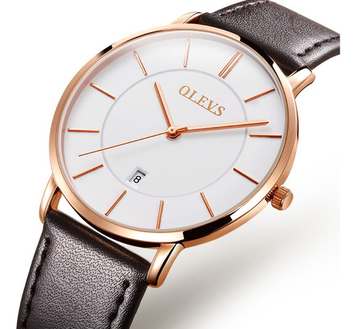 Olevs Relojes De Cuarzo Ultrafinos Simples Para Hombre