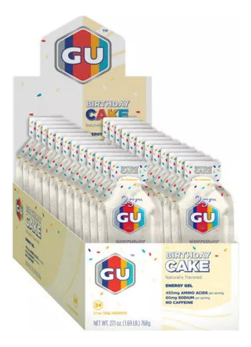 Gel Running Gu Energy Original Birthday Cake Caja 24 Pz   Gu