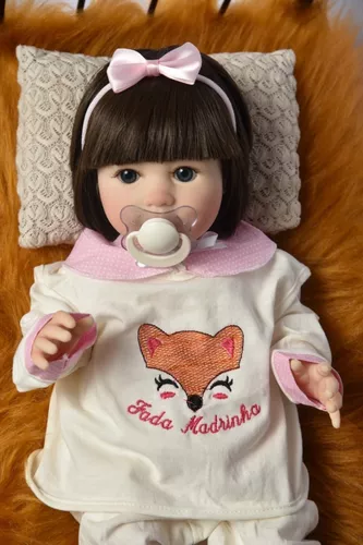 Boneca Bebe Reborn Original Menina Acessórios Super Realista Fada