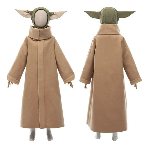 El Bebé Mandaloriano Yoda Niño Traje De Cosplay Sobretodo