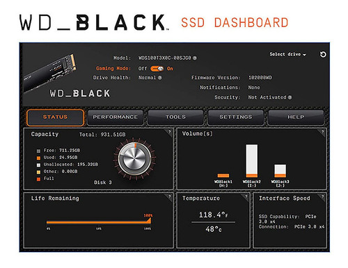Disco Duro Ssd 500gb M2 Wd Black Sn750 Nvme Gen3 3d Nand