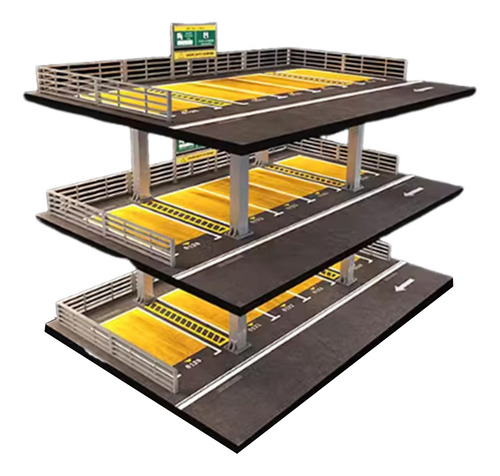 1/64 Diecast Modelo Car Organizer Garage Diorama Display