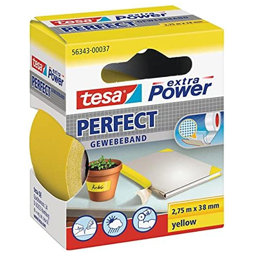 Ltd Tesa 56343 Extra Power Multi Purpose Cloth Tape, Ye...