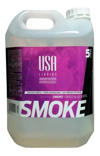 Liquido Maquina Humo Usa Liquid Smoke Dj Disco Fiesta 5 Llts