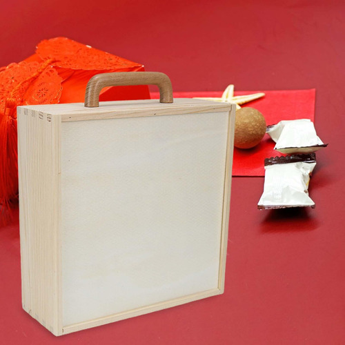Caja De Madera Con Asa Con Tapa Cajas Tapa De Madera Grande