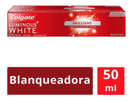 Pasta Dental Colgate Luminous White Brilliant 50ml
