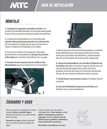 Cupula + Soporte Rally Transparente Para Akt 250r Mtc