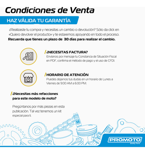 Kit De Cilindro Completo Para Italika Dt90 St90 Rex70