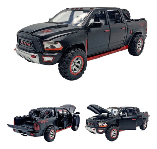 Dodge Ram Trx Miniatura Metal Coche Con Luces Y Sonido 1:32